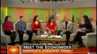 quotThe Frugalsquot Economides Family on Today Show 1  Living Debt Free [upl. by Ayhtak233]