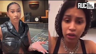 Bia Responds To Cardi B Writes Diss Song In Studio In 5 Min [upl. by Ahsikar]