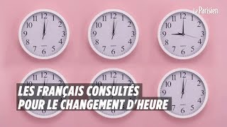 Les Français consultés pour le changement dheure [upl. by Idissak]