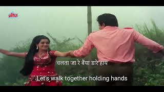 Hindi Kitna Pyara Wada Hai Song  Hindi lyrics and english translation [upl. by Eachern]