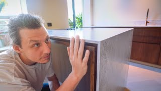 How To Make a Waterfall Countertop Solid Surface [upl. by Tamberg]