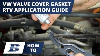 VW Valve Cover Gasket Replacement  RTV Application  2 of 3 [upl. by Berty]