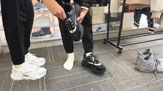 Dior B22 Fashion Sneaker Black And White Try On tryon unboxing sneakers fashion menswear [upl. by Akciret792]