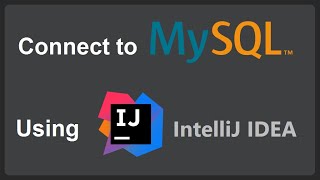 Connect to MySQL Using IntelliJ IDEA 2021 Community Edition and Database Navigator Plugin [upl. by Htial]