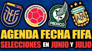 AMISTOSOS Y COPA AMÉRICA El CALENDARIO de las SELECCIONES de CONMEBOL para Junio y Julio DETALLADA [upl. by Allimrac]