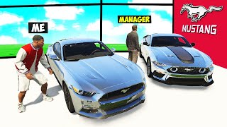 Stealing EVERY DIAMOND FORD MUSTANG From THE SHOWROOM in GTA 5 [upl. by Miyasawa]