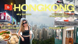 The Peak Tram Sky Terrace and Mongkok Sneakers Street in Hongkong 🇭🇰  Jane Timbengan [upl. by Kyne425]