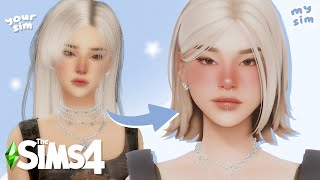 Recreating YOUR sims in MY sim style  The Sims 4 Create A Sim [upl. by Aicilev]