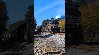 Norfolk Southern manifest train E50 approaches Raleigh NC at Powell Drive 11132024 [upl. by Nosde]