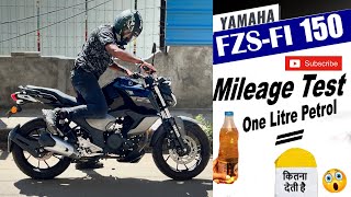 Yamaha FZS FI v3 BS6 City Mileage Test  UNBELIEVABLE😨 [upl. by Hawger]