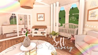 Soft Nursery NEW BABY UPDATE  Bloxburg Build [upl. by Ahsila834]