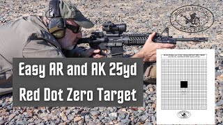 Proper AR AK red dot zero target [upl. by Beesley]