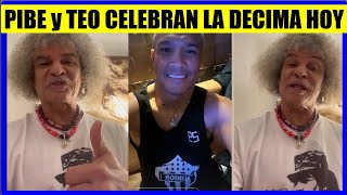 PIBE Valderrama y TEO Gutierrez ASI FESTEJAN LA DECIMA de JUNIOR de BARRANQUILLA [upl. by Konrad]