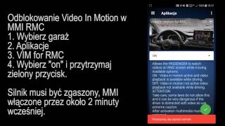 OBDeleven PRO  Video in Motion for RMC Audi A6 C7 [upl. by Lorrad]