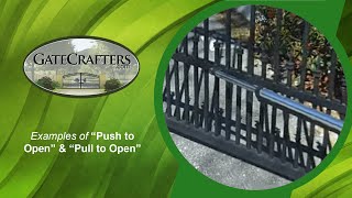 How To Understand quotPush to Openquot amp quotPull to Openquot Driveway Gate Openers [upl. by Arakaj228]