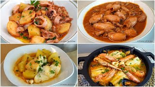 4 Recetas Fáciles de Pescado y Marisco Deliciosas [upl. by Oswal]