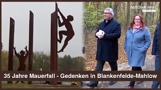 35 Jahre Mauerfall  Gedenken in BlankenfeldeMahlow [upl. by Columbyne648]