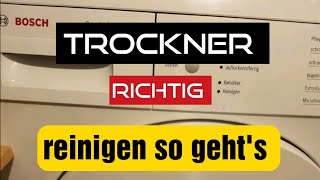 Bosch® Wärmepumpen Trockner reinigen für Anfänger [upl. by Antin636]