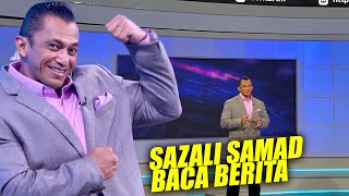 SAZALI SAMAD BACA BERITA  STADIUM RTM [upl. by Ylecara763]