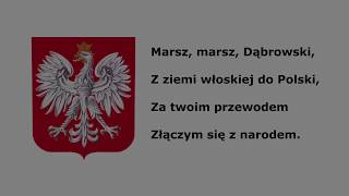 Mazurek Dąbrowskiego Hymn Polski  instrumentalnie [upl. by Etnuhs]