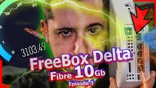 Freebox Delta V7  la Fibre 10 Gb Ultra Haut Debit ✅ [upl. by Elleirua567]