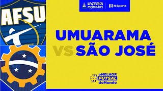 LNF mrJackbet 2023 Umuarama x São José  12ª Rodada  Ao Vivo  Transmissão  TV Umuarama Futsal [upl. by Euqirrne]