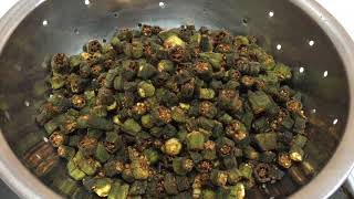 How To Make BamiaOkra Salad With Tahina Dressing [upl. by Boeke]