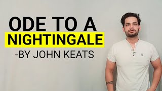 Ode to a nightingale by John Keats in hindi [upl. by Eugilegna195]