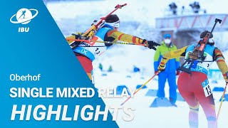 World Cup 2122 Oberhof Single Mixed Relay Highlights [upl. by Alanson]