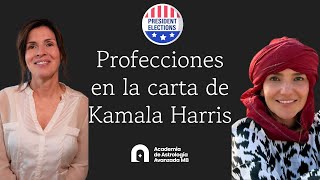 Profecciones en la carta de Kamala Harris con Andrea Betancur [upl. by Nyvek608]