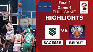 Sagesse vs Beirut Full Game Highlights Final 4 Game 4 20232024 [upl. by Nohshan569]