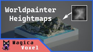 Using Worldpainter for MagicaVoxel [upl. by Ellynn]