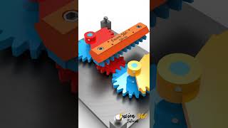 Gear Rack Drive Linear Reciprocating engineering mechanical mechanism cad solidworks fusion360 [upl. by Renraw]