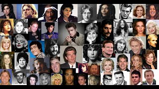 JFK Jr ELVIS LENNON DIANA MJ MORRISON MARLEY MERCURY PRINCE COBAIN TUPAC more [upl. by Ruel341]