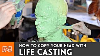 How to life cast make a mold of your head  I Like To Make Stuff [upl. by Eastman591]