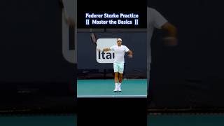 Federer Forehand Backhand Practice Tennis [upl. by Nirehs]