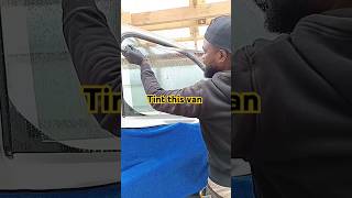 Van front windows tinting howtotint [upl. by Paulie]