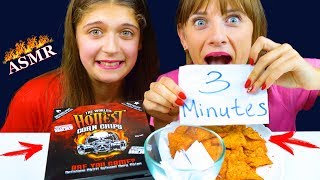 ASMR ONE CHIP CHALLENGE WORLDS HOTTEST CORN CHIPS CAROLINA REAPER PEPPER  LiLiBu ASMR [upl. by Allemrac]