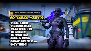 CONFIG NO TEXTURE MAX FPS SEASON 7  CONFIG CODM S7 [upl. by Eidod]