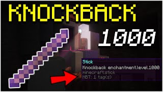 How To Make Knockback 1000 Stick in Minecraft 1206 2024 [upl. by Pass]