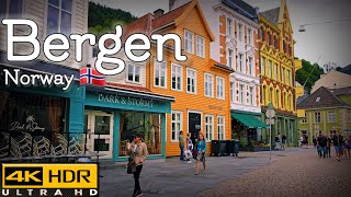 👣Walk with Me in Bergen in Norway  City Center  4K HDR  July 2024👣 [upl. by Agni]