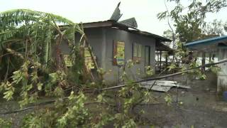 Typhoon Bopha  Pablo Raw Footage From Koror Palau [upl. by Yrian]