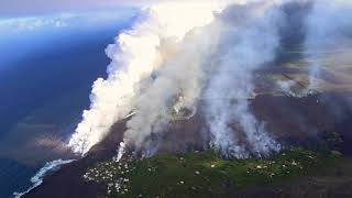 Kapoho Bay Lava Ocean Entry June 4 2018 [upl. by Yrrap]