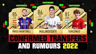 FIFA 23  NEW CONFIRMED TRANSFERS amp RUMOURS 🤪🔥 ft Malinovskyi Martinez Tanlongo etc [upl. by Rafferty]