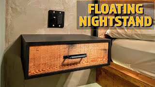 DIY Floating Nightstands  Bedroom Renovation Part 6 [upl. by Nide]