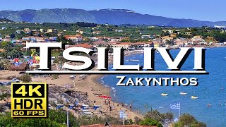 Tsilivi beach Zakynthos  Greece in 4K 60fps HDR Dolby Atmos 💖 The best places 👀 walking tour [upl. by Samoht419]