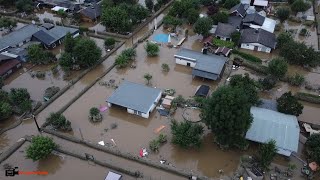 Düsseldorf steht unter Wasser Hochwasser überflutet Tiefgaragen und Kleingartenkolonie  16072021 [upl. by Fanya]