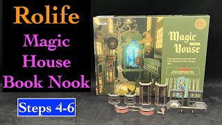 Rolife Magic House Book Nook Steps 46 [upl. by Ayaladnot]