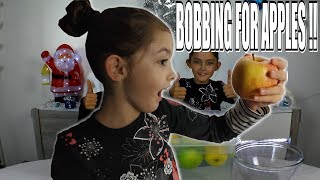 BOBBING FOR APPLES CHALLENGE [upl. by Eiddet]