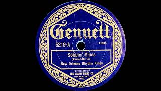 quotSobbin Bluesquot  New Orleans Rhythm Kings w Jelly Roll Morton Jack Pettis Ben Pollack 1923 [upl. by Amis]